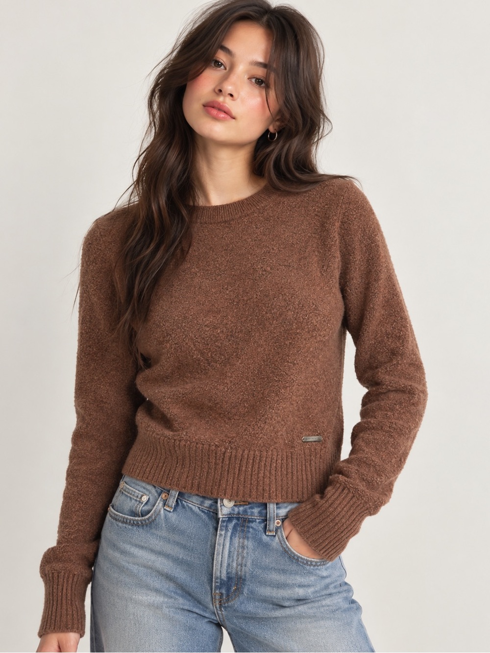 Warm Brown Abercrombie and Fitch Sweater